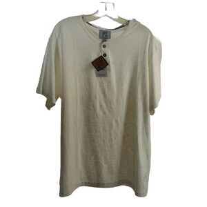 PX Clothing Cream Mean Top 100% Cotton Short Cap Sleeve Made In India